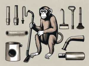 A monkey pipe in various stages of cleaning