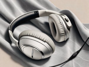 The bose nc 700 headphones placed on a clean