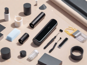 A pax 3 vaporizer being disassembled with its cleaning tools nearby