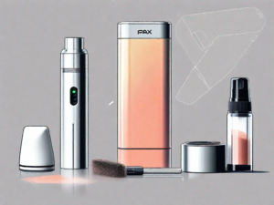 A pax 2 vaporizer disassembled into its main parts